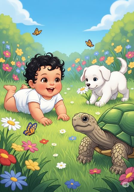 Tummy Time in the Garden